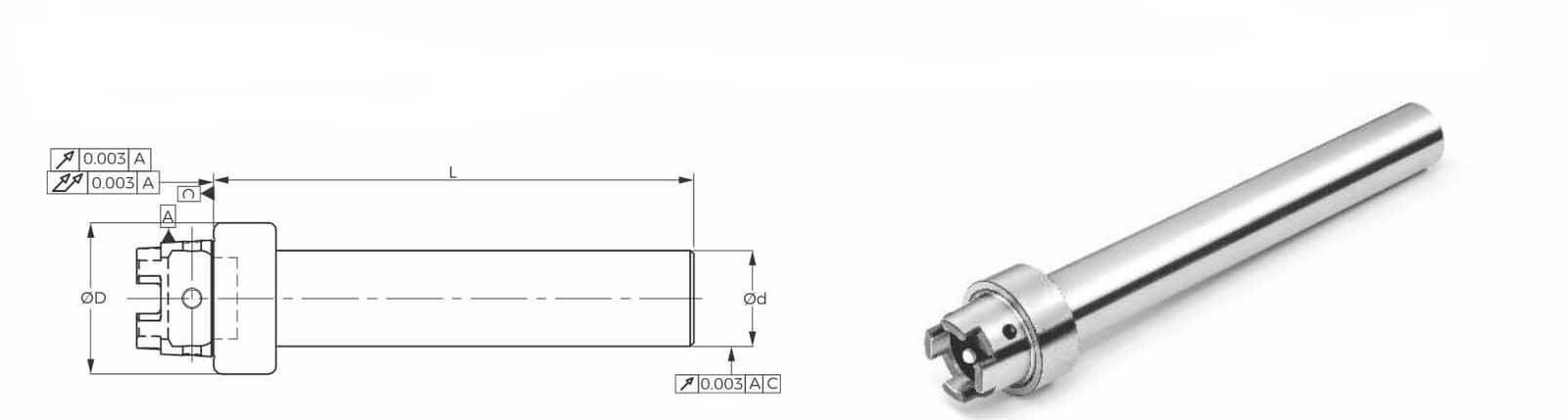 HSK A32 Dia 32 Length 200 Master Mandrel